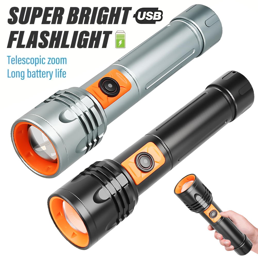 Outdoor Lighting Usb - مصباح يدوي LED عالي الطاقة USB
