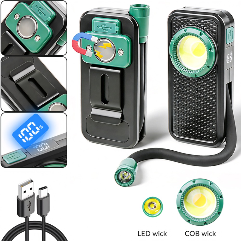 Outdoor Lighting Usb - مصباح عمل مغناطيسي جديد مع مشبك