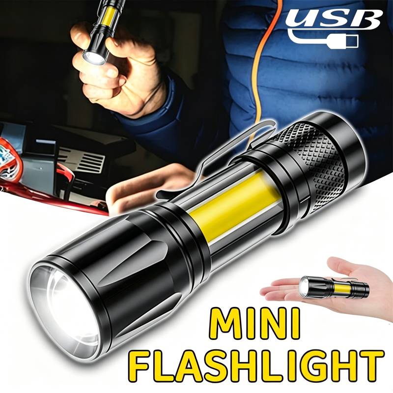 Outdoor Lighting Usb - مصباح يدوي LED صغير مع كشاف