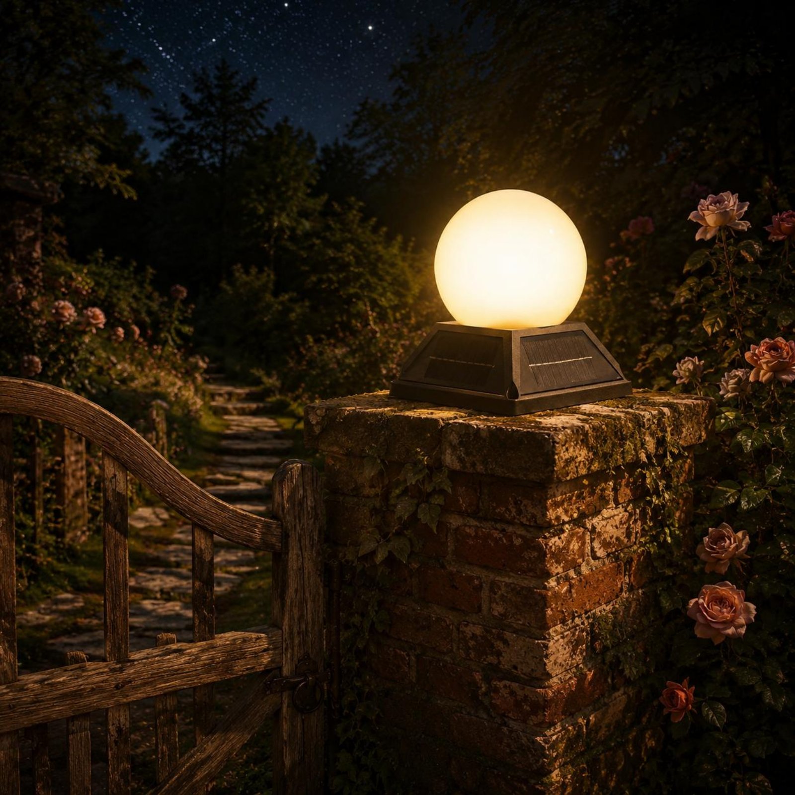 Outdoor Lighting Controller - مصباح شمسي لغطاء العمود مع وحدة