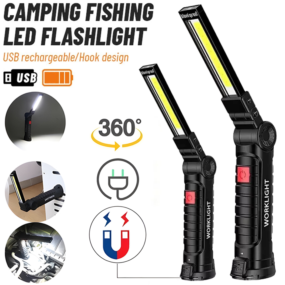 Outdoor Lighting Types - LED COB مصباح يدوي USB مصباح