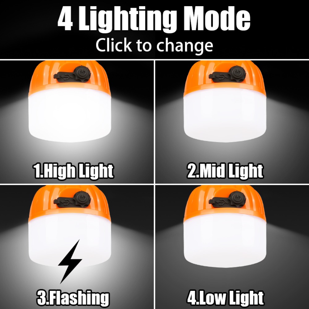 مصباح تخييم محمول صغير مع 4 أو - مراجعة Outdoor Lighting Usb وسعره