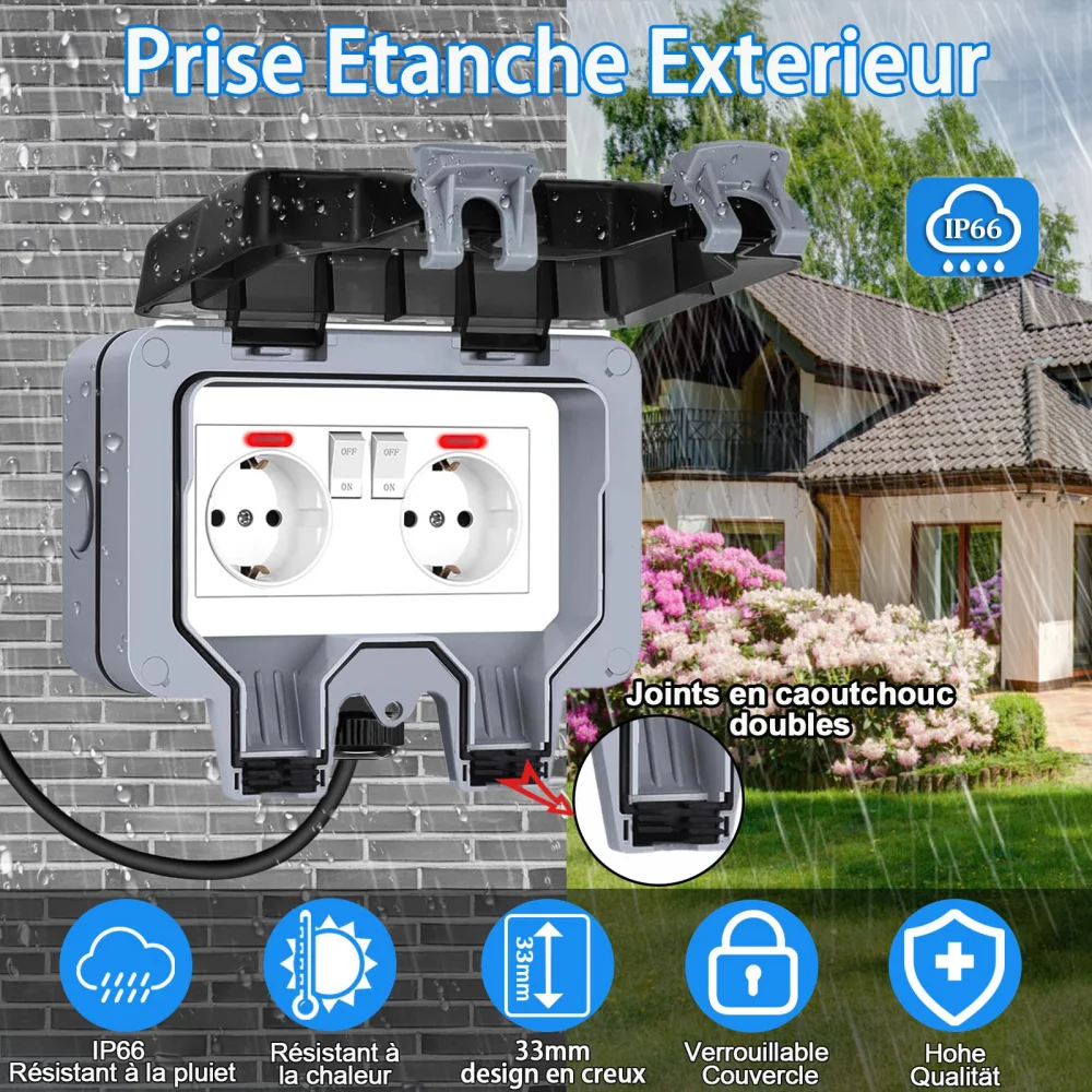 مقبس كهربائي خارجي على الطراز  - مراجعة Outdoor Lighting Switch وسعره