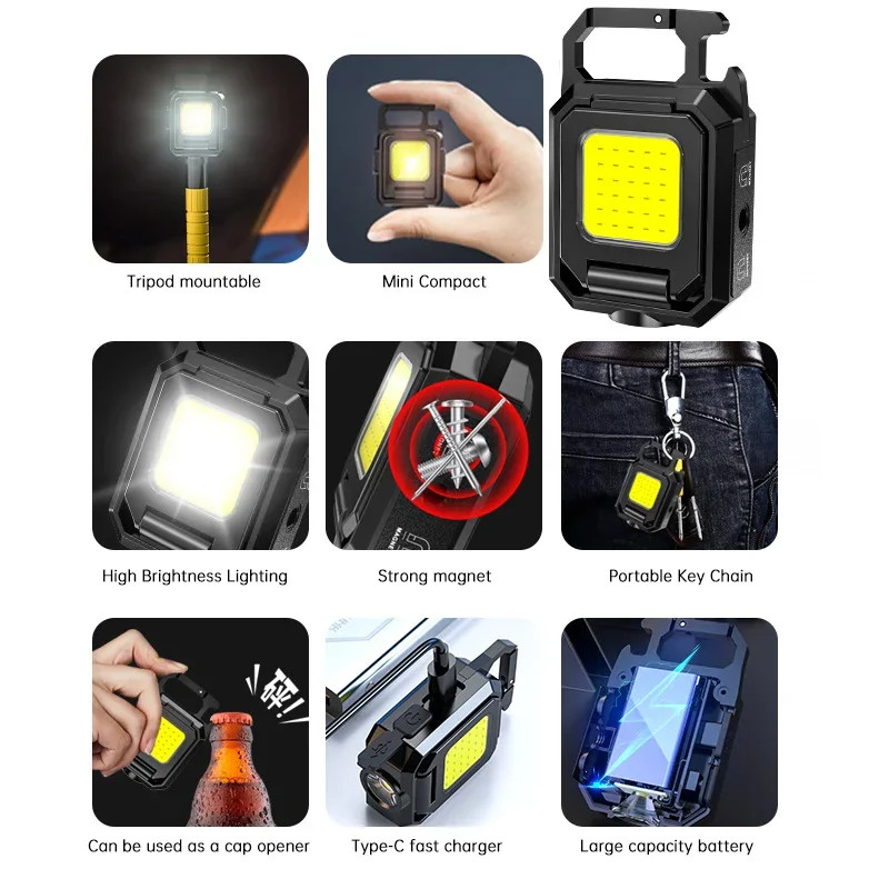 مصباح يدوي صغير سلسلة المفاتيح - مراجعة Outdoor Lighting Usb وسعره