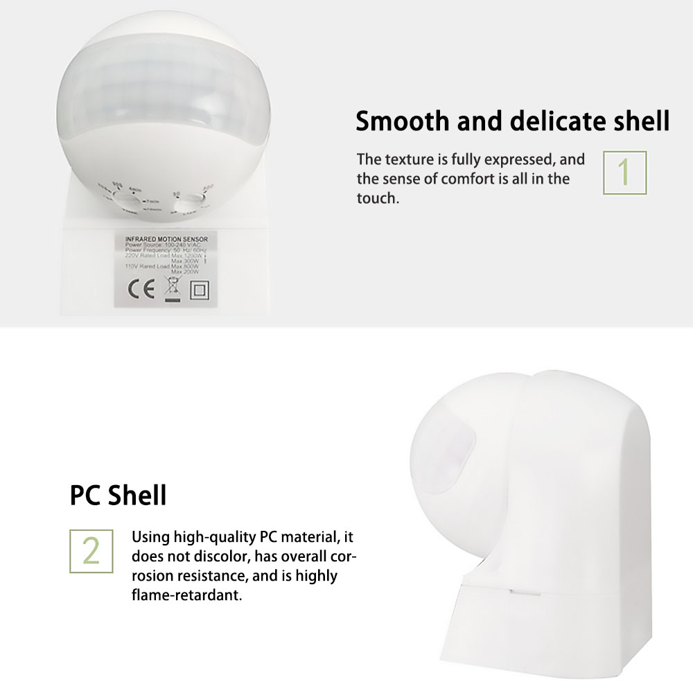 مفتاح مستشعر حركة PIR بالأشعة  - مراجعة Outdoor Lighting Switch وسعره