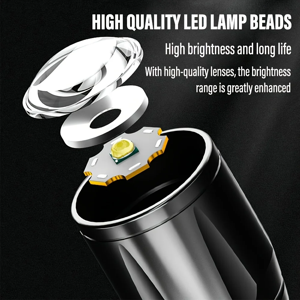 مصباح يدوي LED صغير مع كشاف CO - مراجعة Outdoor Lighting Usb وسعره