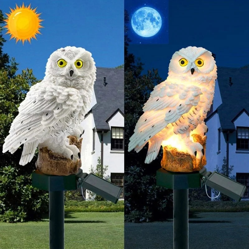 تمثال بومة يعمل بالطاقة الشمسي - مراجعة Outdoor Lighting Types وسعره