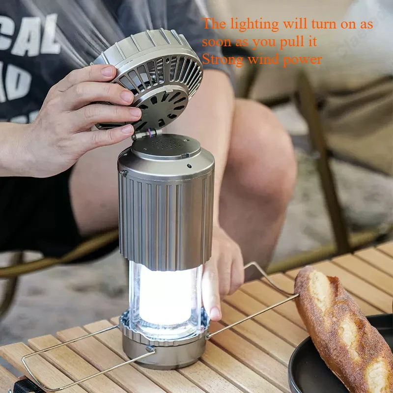 مصباح مروحة LED إبداعي يعمل با - مراجعة Outdoor Lighting Switch وسعره