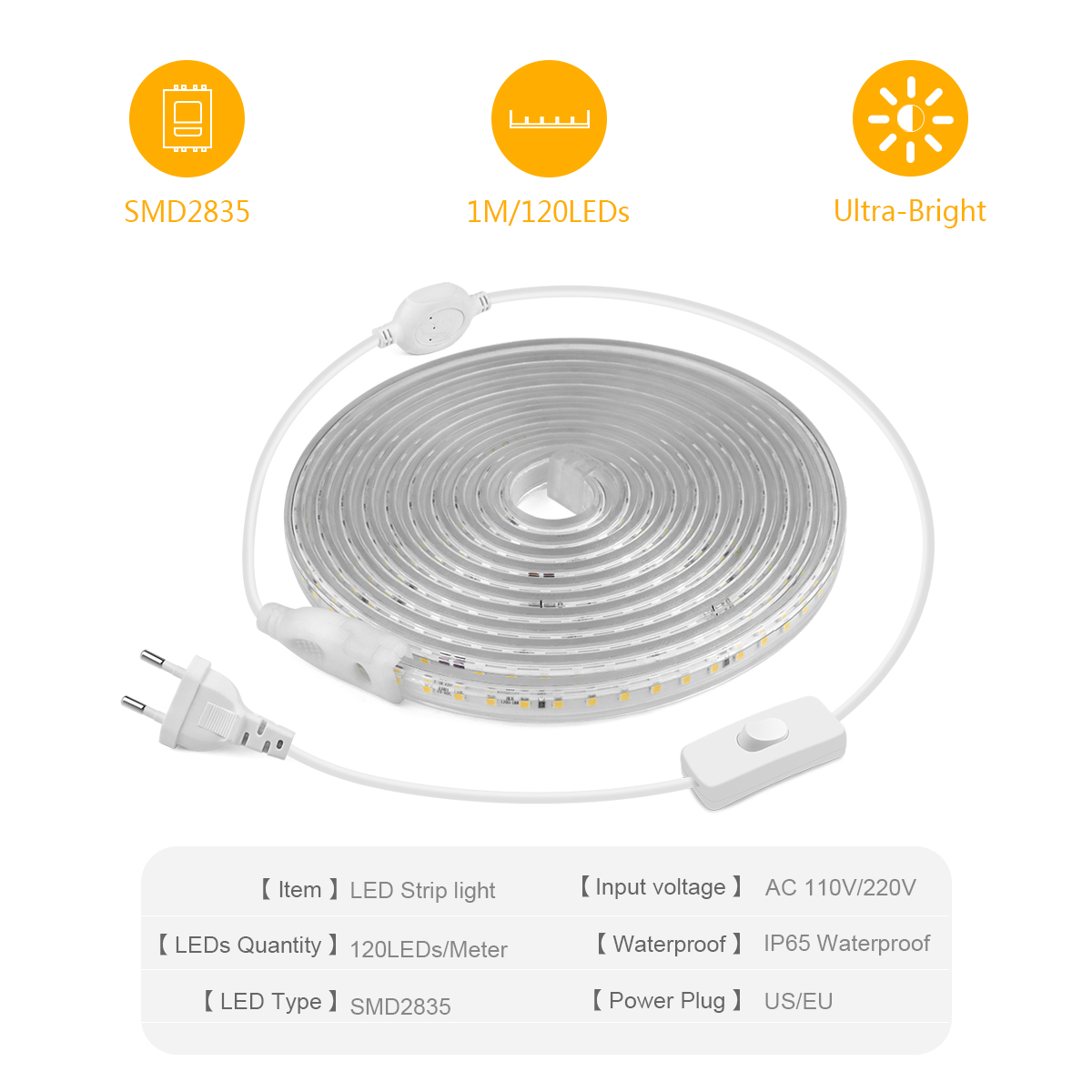 عالية مشرق LED قطاع ضوء 2835 م - مراجعة Outdoor Lighting Switch وسعره