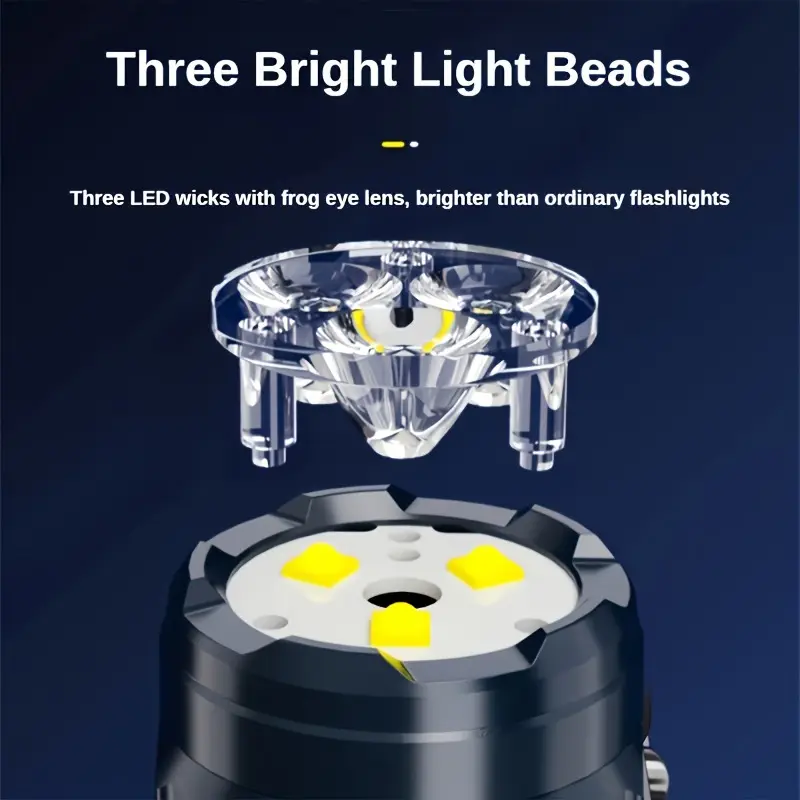 مصباح يدوي صغير 3LED مع مشبك ق - مراجعة Outdoor Lighting Bollards وسعره