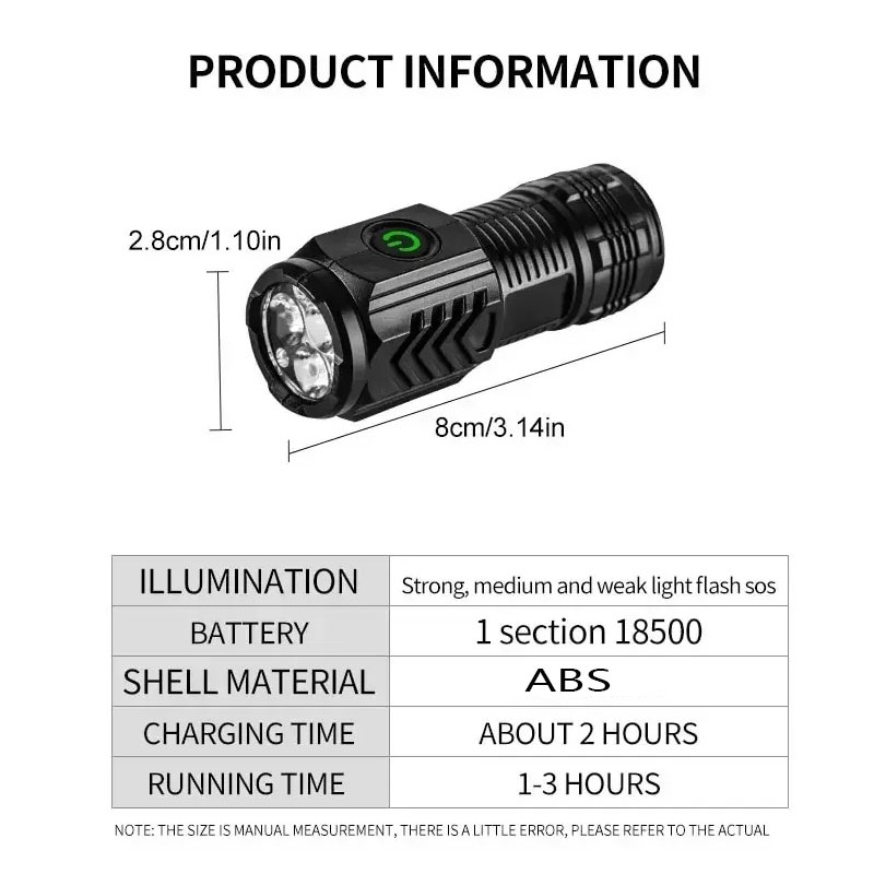 مصباح يدوي صغير 3LED مع مشبك ق - مراجعة Outdoor Lighting Bollards وسعره