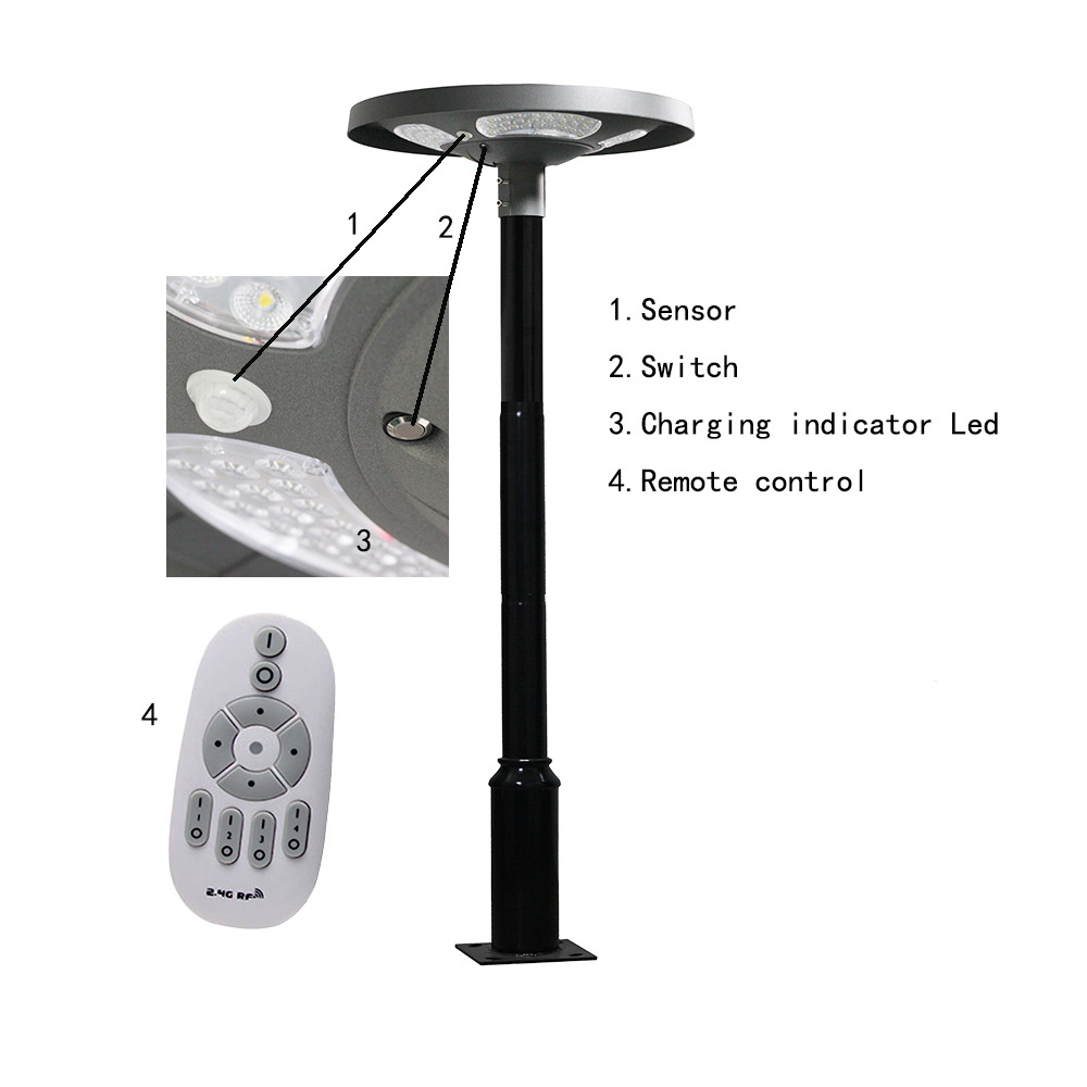 مصباح حديقة شمسي LED مقاوم للم - مراجعة Outdoor Lighting Poles وسعره