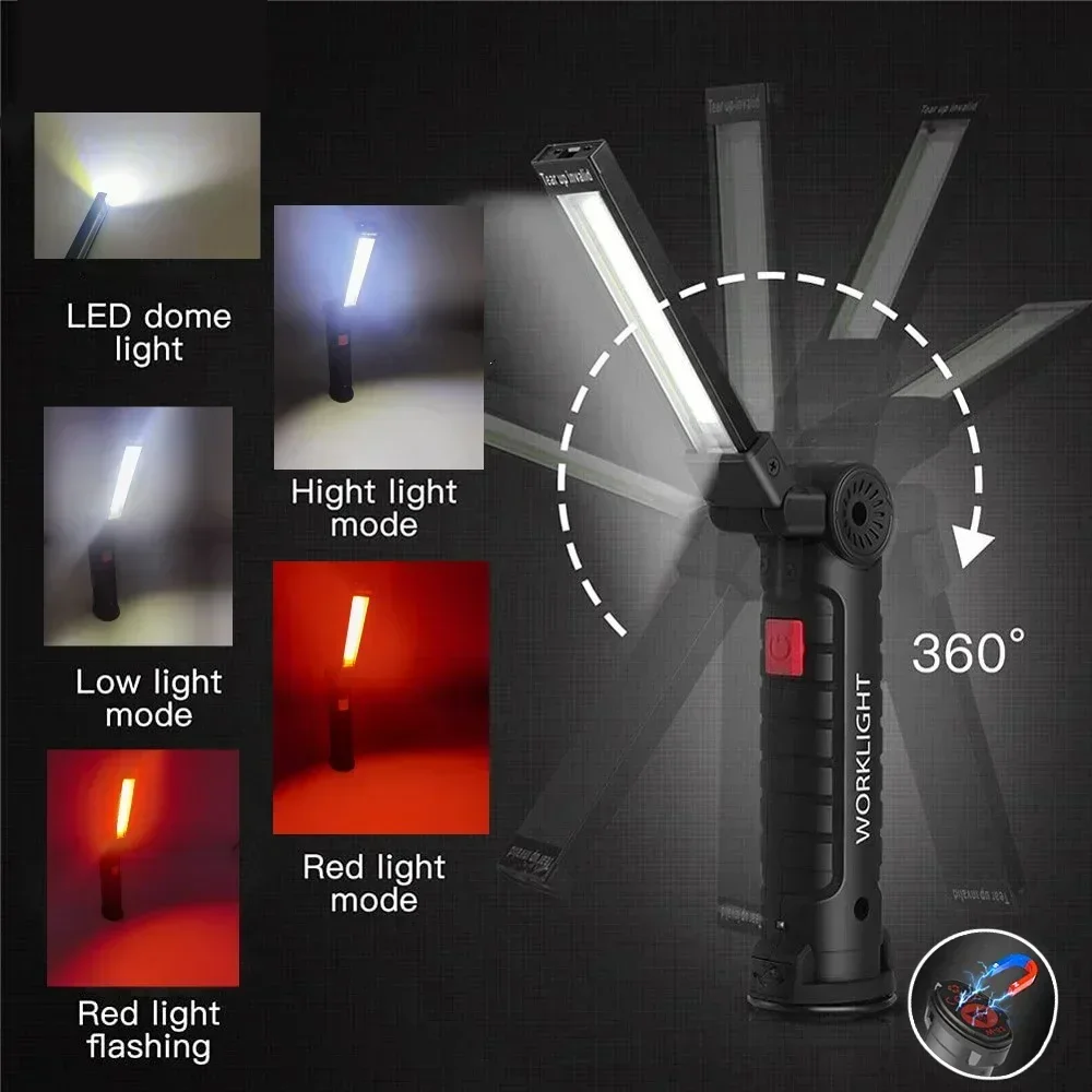 LED COB مصباح يدوي USB مصباح ف - مراجعة Outdoor Lighting Types وسعره